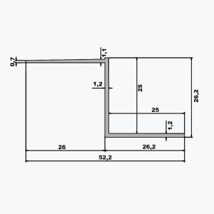 TEMPOLISTEL® B106 Próifíl Alt Chuasach do Phlátachláir BA 25 - Image 2