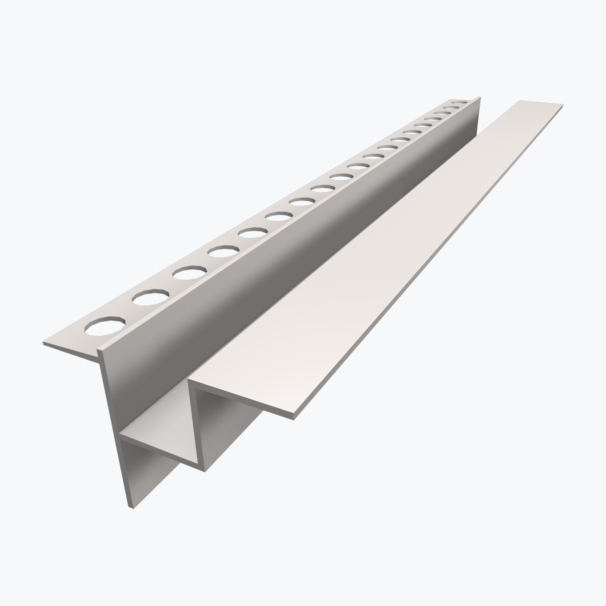 profile-transition-faux-plafond-plaque-platre-demontable-tempolistel.jpg TEMPOLISTEL® B115 Próifíl Aistrithe do Bhréitheastá Pláta Pláir agus Inbhainte - Image 1