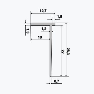 TEMPOLISTEL® B117 Próifíl Stoptha Claiseáin - Image 2