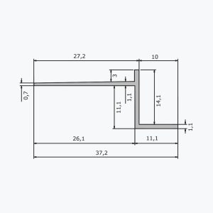TEMPOLISTEL® A102 Próifíl alt chuasach - Image 2