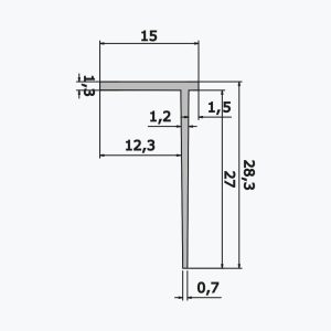 TEMPOLISTEL® A110 Próifíl Stoptha Claiseáin - Image 2