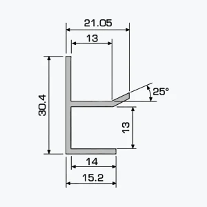 TEMPOLISTEL® A115 Próifíl U Plátachláir - Image 2