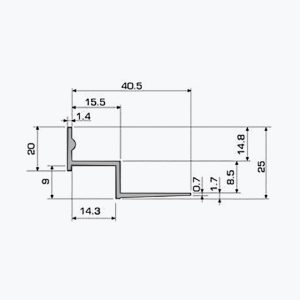 TEMPOLISTEL® A119 Próifíl W Bréidhíon - Image 2