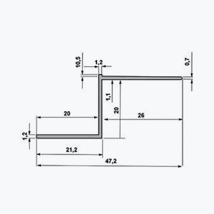 TEMPOLISTEL® A129 Próifíl alt chuasach - Image 2