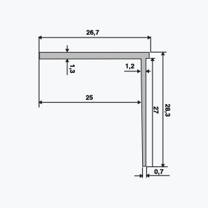 TEMPOLISTEL® B107 Próifíl Stoptha Plátachláir BA25 - Image 2