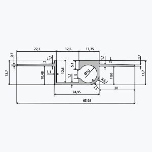 TEMPOLISTEL® B109 Próifíl cimaise le haghaidh claiseáin - Image 2