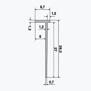 TEMPOLISTEL® B118 Próifíl stoptha do dheighilt BA6 - Image 2