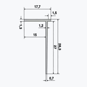 TEMPOLISTEL® B119 Próifíl stoptha do dheighilt BA15 - Image 2